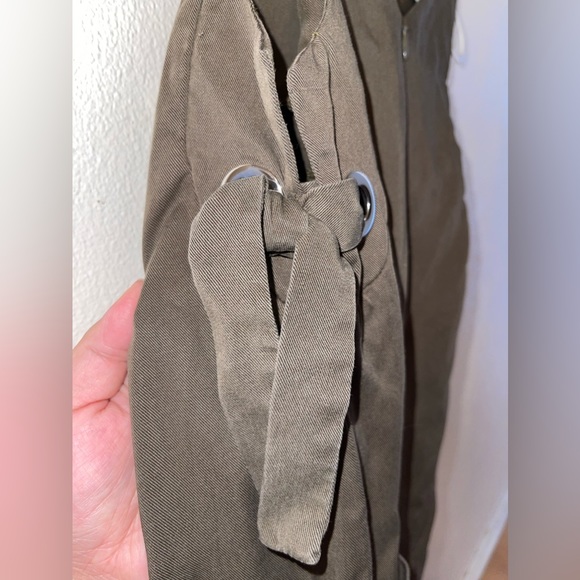 Zara Girls Casual Jumpsuit Romper size 6 in Olive - Picture 4 of 5